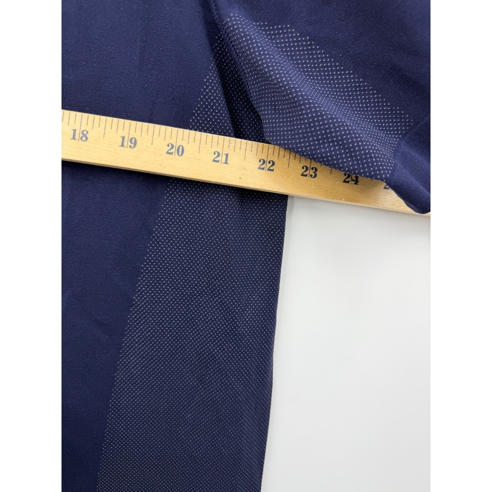 Fabletics Training day T-Shirt Mens XXL Navy Blue Mesh Performance Short Sleeve - Picture 6 of 6